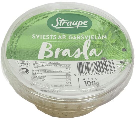 Straupe sviests ar garšvielām “Brasla” 100 g